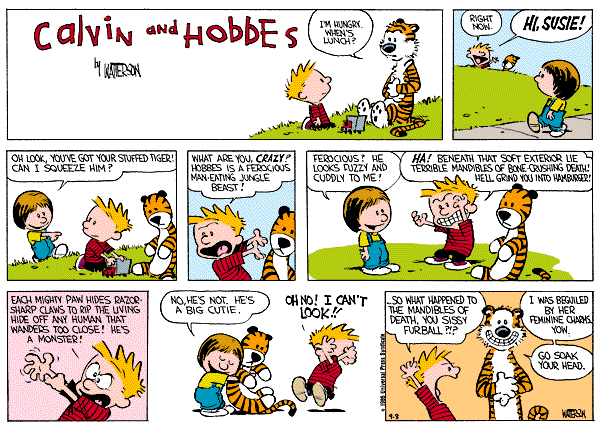 Calvin and Hobbes Susie.gif
